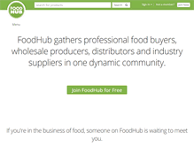 Tablet Screenshot of food-hub.org